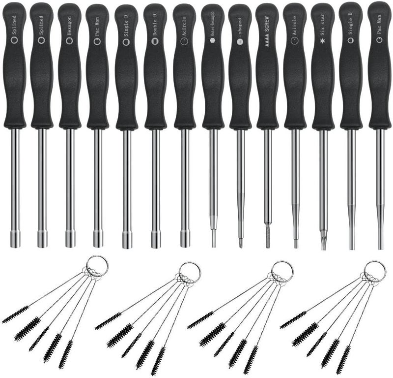 Strongthium 14 Pcs Carburetor Adjustment Tool Screwdriver Kit for 2 Cycle Small Engine Echo STIHL Poulan Ryobi Husqvarna MTD Homelite Chainsaw String Trimmer Weedeater with Carb Cleaning Brush - Image 1